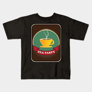 Retro vintage tea party Kids T-Shirt